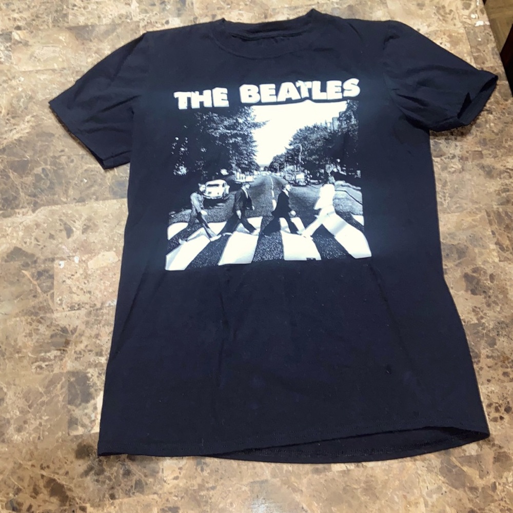 Black the Beatles T-shirt, size: small